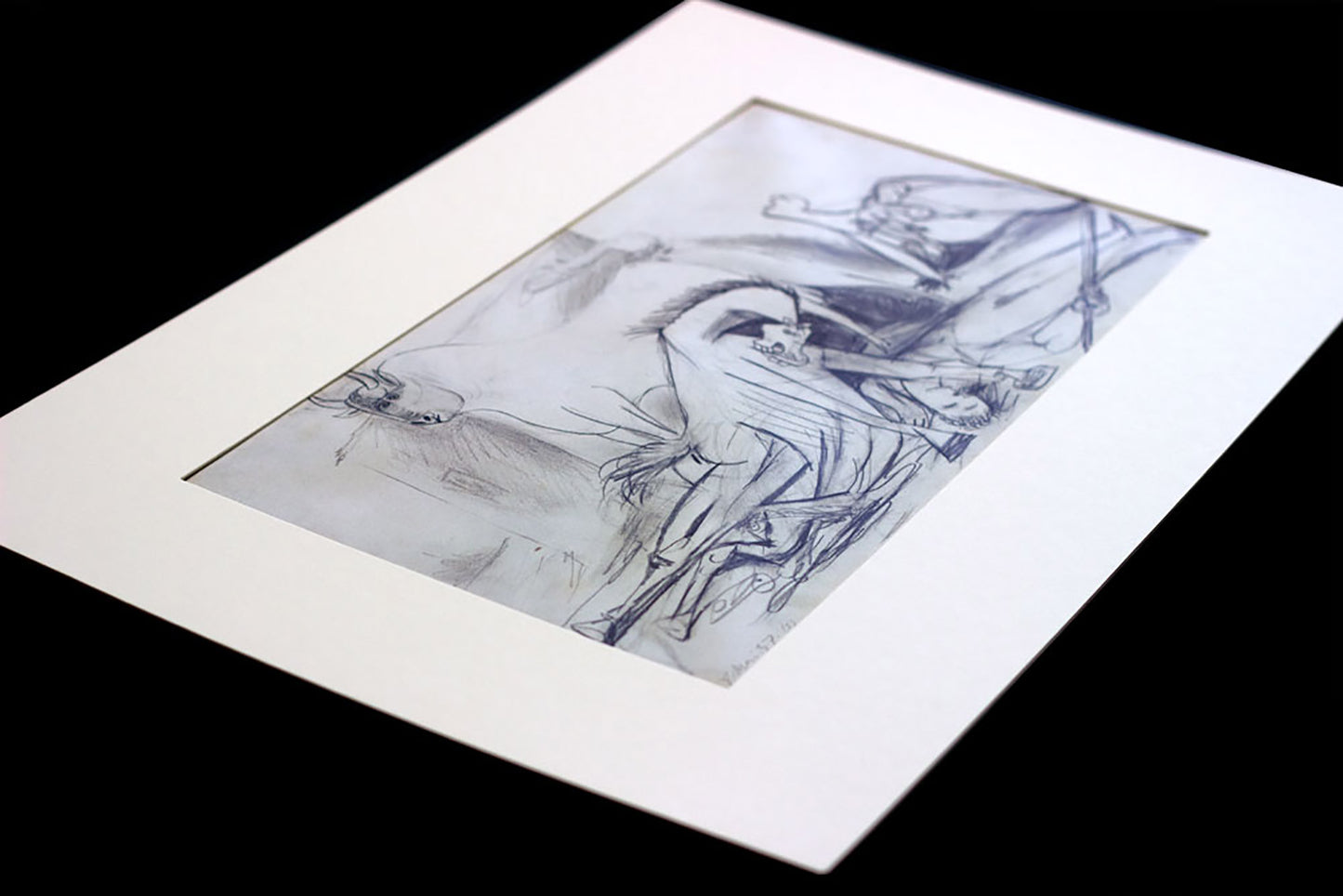 Pablo PICASSO Lithograph GUERNICA Horse & Bull Ltd Ed w/Custom FRAME