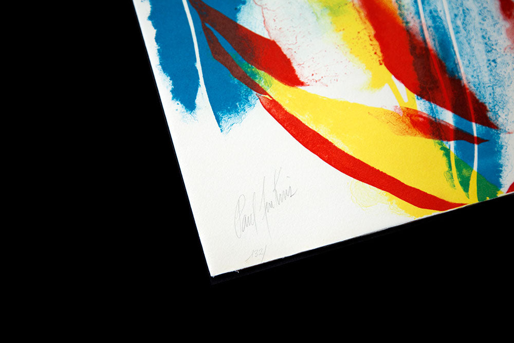 Paul JENKINS Lithograph Original 1965 - Hand SIGNED by artist, w/FRAMING