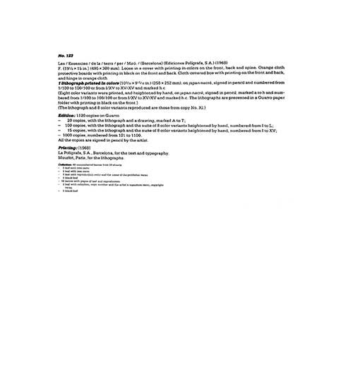 Joan MIRO Original LTD n°188 Lithograph Watermark Guarro 38x49cm