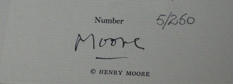 Henry MOORE Lithograph ORIGINAL Windswept Landscape LTD. Edition