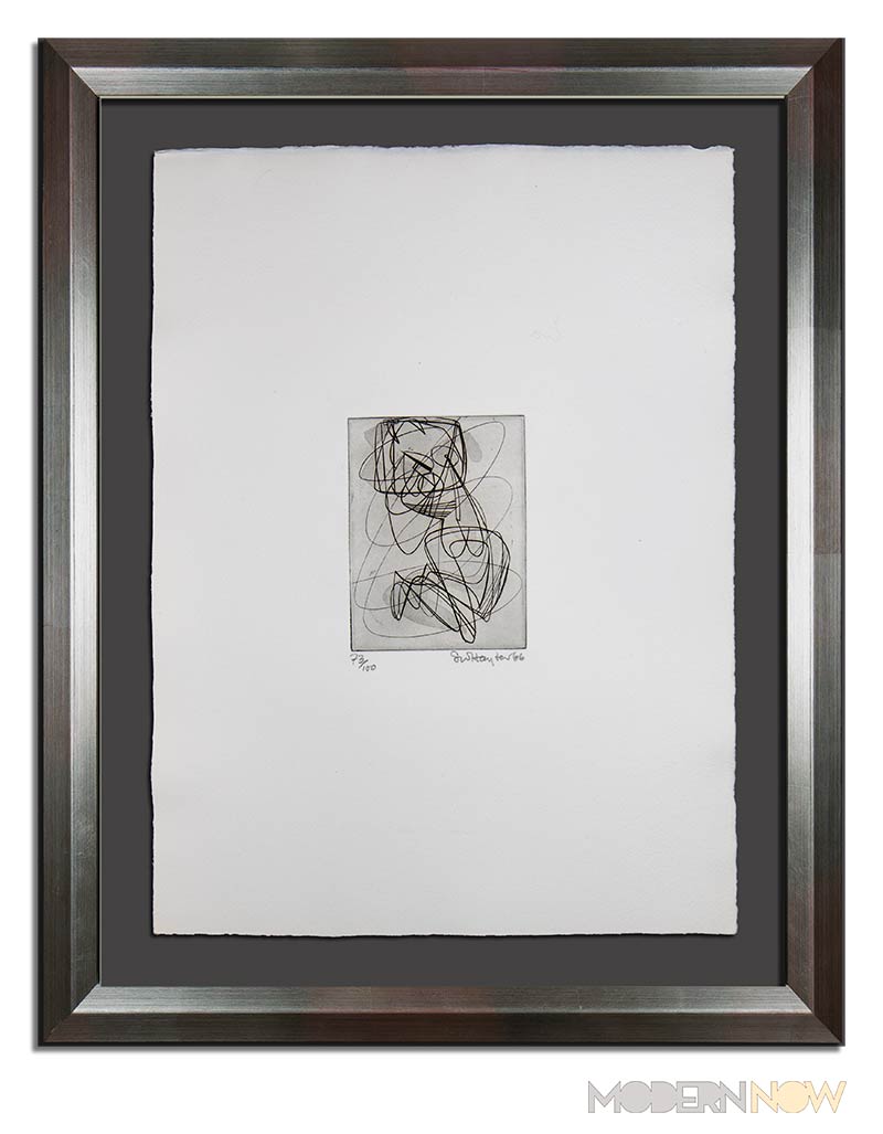 Stanley HAYTER Etching Hand SIGNED Ltd. Edition 73/100 w/Custom Archival FRAME