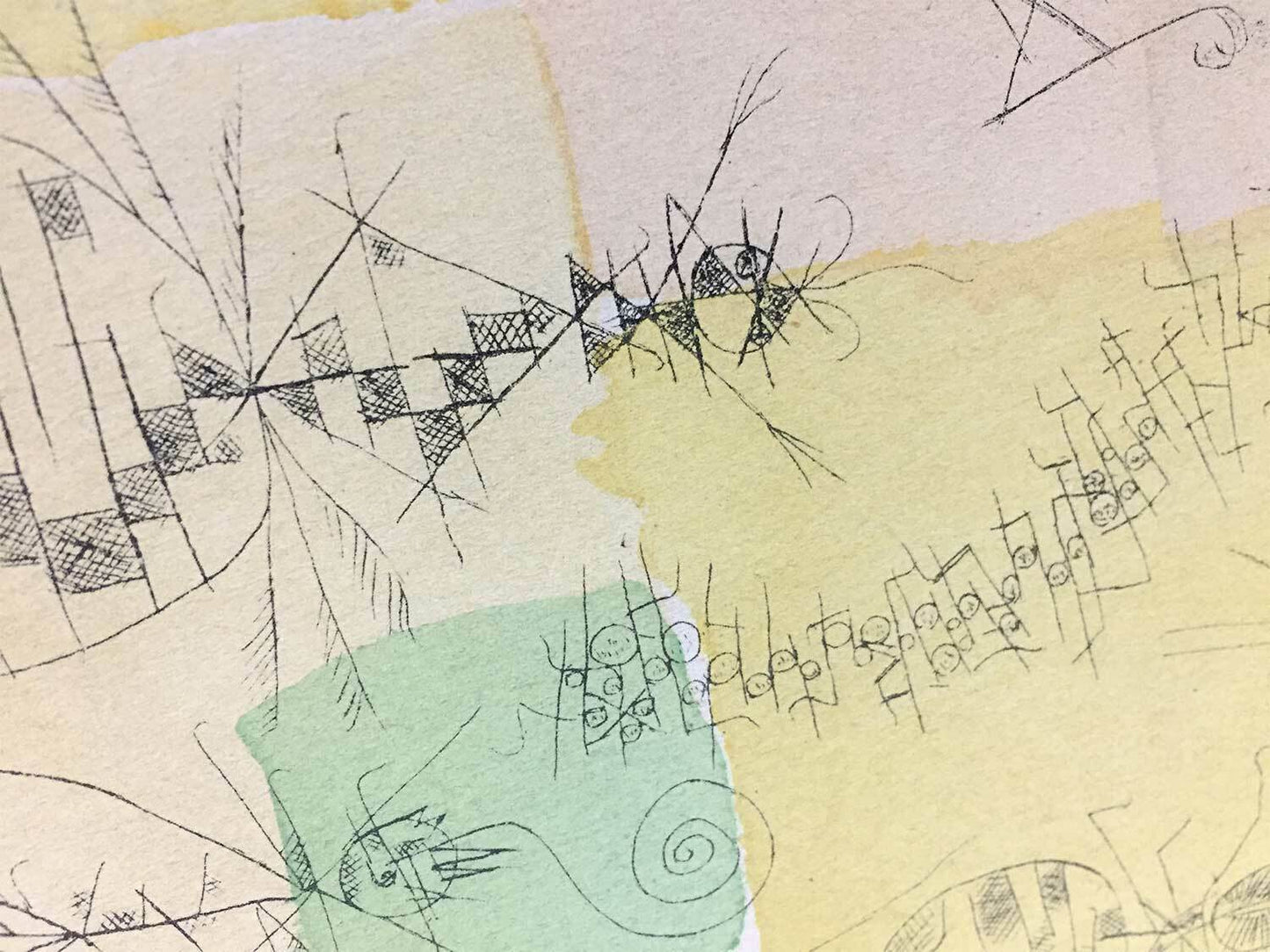 Paul KLEE Lithograph LTD Edition “Insekten" w/FRAME Included