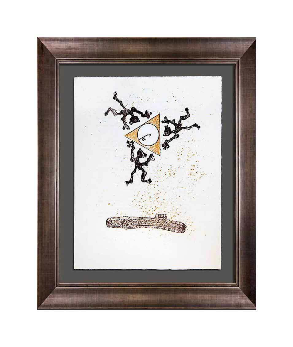 Max ERNST Lithograph ORIGINAL Limited Ed. on Arches w/Archival Frame