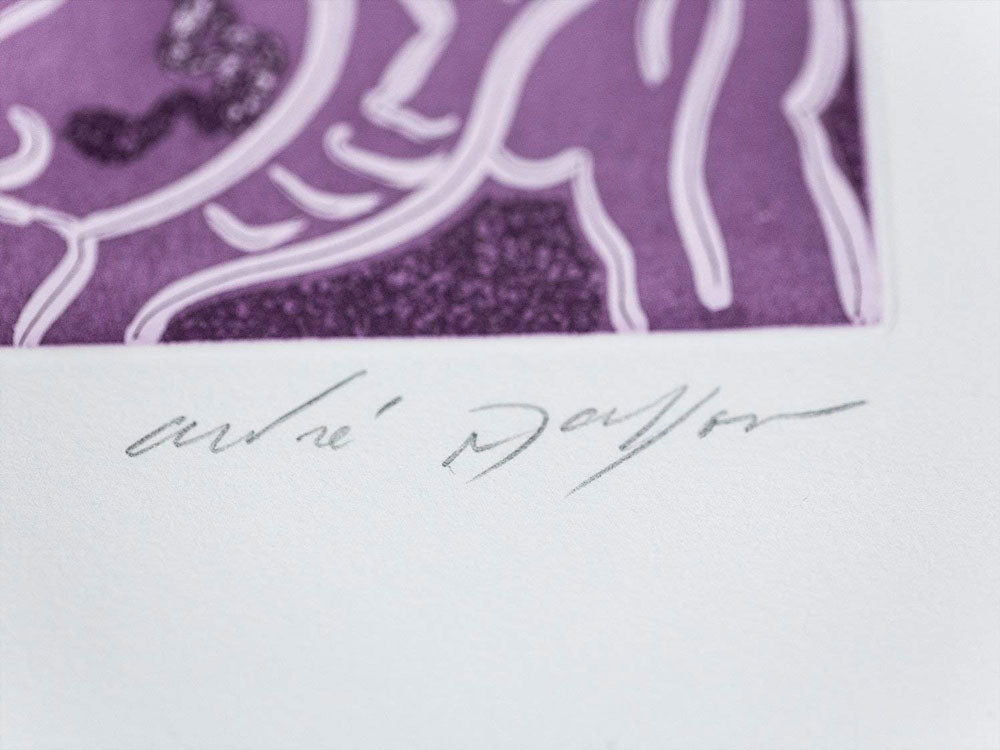 Andre MASSON Etching in Aquatint ~ Hand SIGNED - Ltd EDITION 89/120 w/Frame