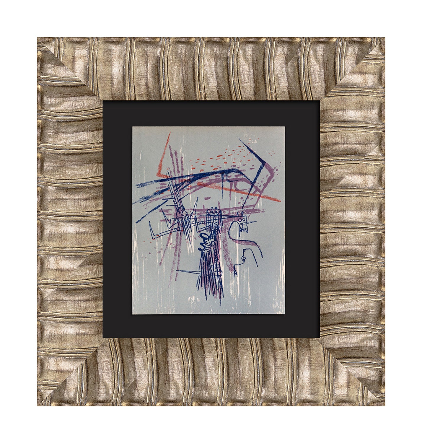 Wilfredo Lam 1963 Lithograph Mourlot Paris Framed | Limited Edition Cuban Modern Art Print