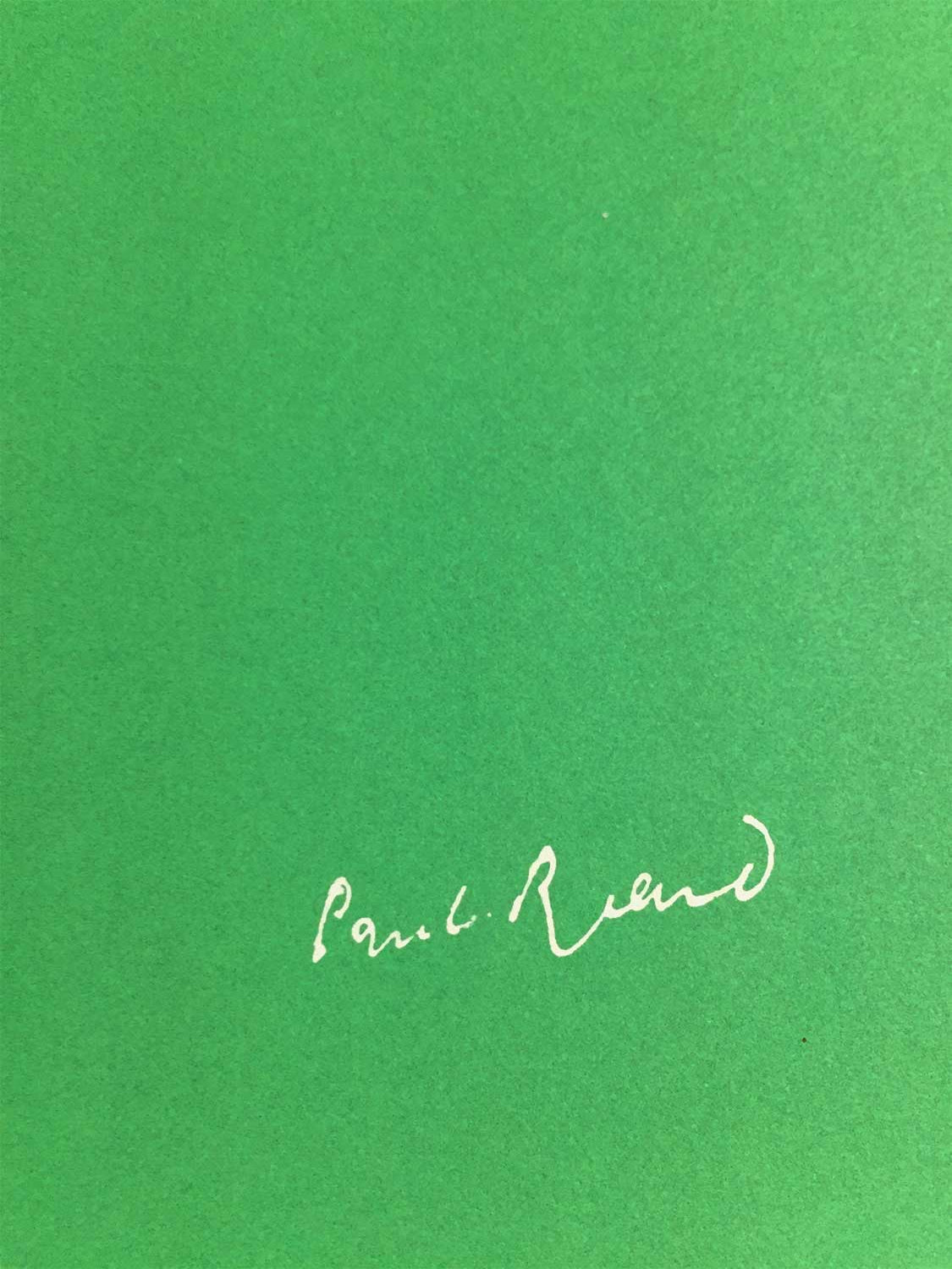 Paul Rand Original Serigraph, Graphic Art 1975