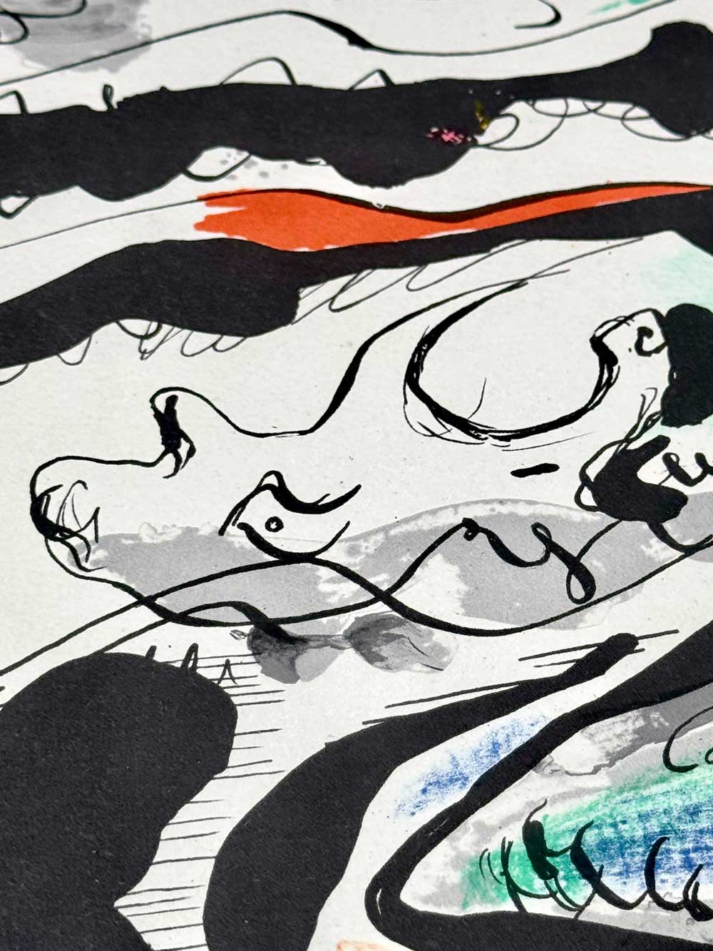 Andre MASSON Hand SIGNED Lithograph, Numbered Limited Edition, 1955