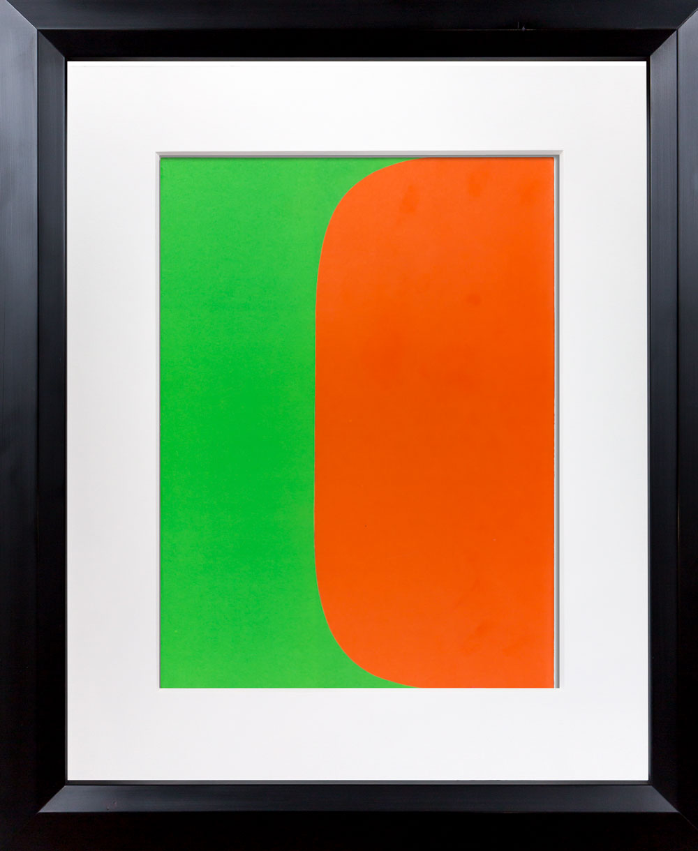 Ellsworth KELLY Lithograph ORIGINAL 1964 Red/Blue LIMITED Ed. w/Custom Frame