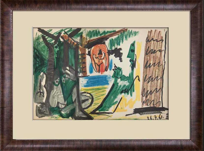 Picasso PICASSO Lithograph ORIGINAL LTD 106/150 ARCHES