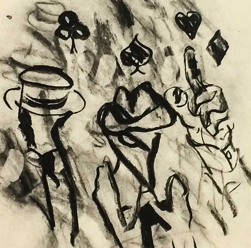 Willem DE KOONING No.169 LIMITED Ed. Original LITHOGRAPH w/ Frame