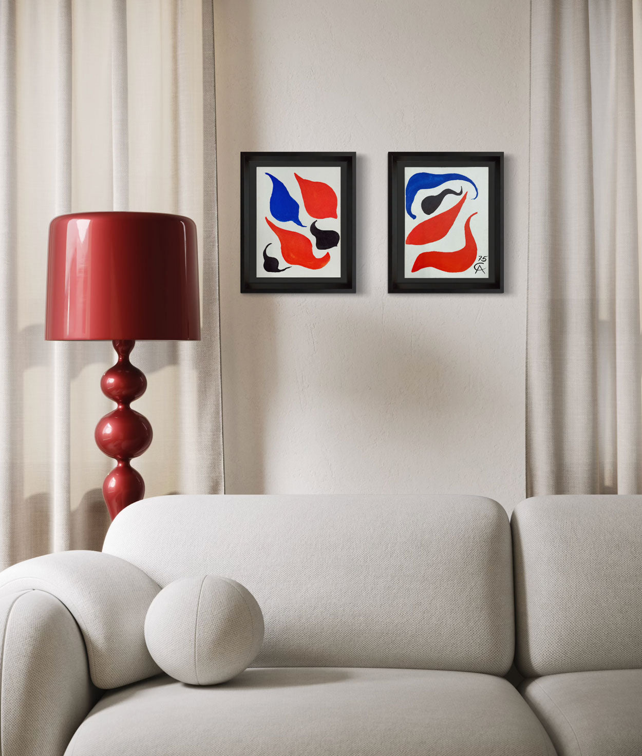 Alexander Calder 1975 Limited Edition Lithograph Suite | Set of 2 Maeght Prints