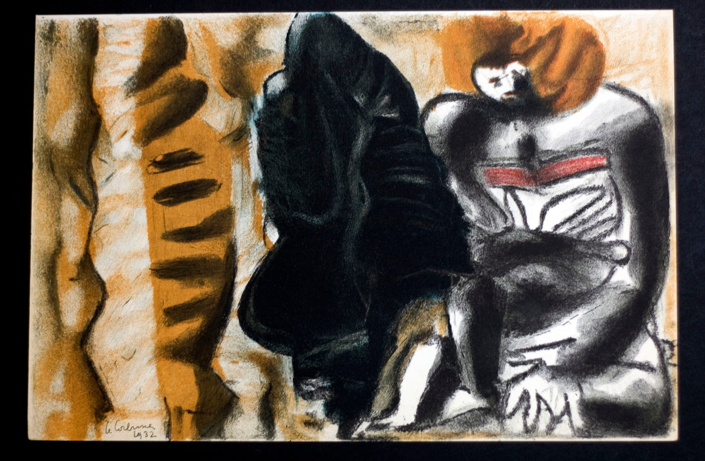 Le CORBUSIER Lithograph ORIGINAL Limited EDITION 1937 SIGN +w/Frame