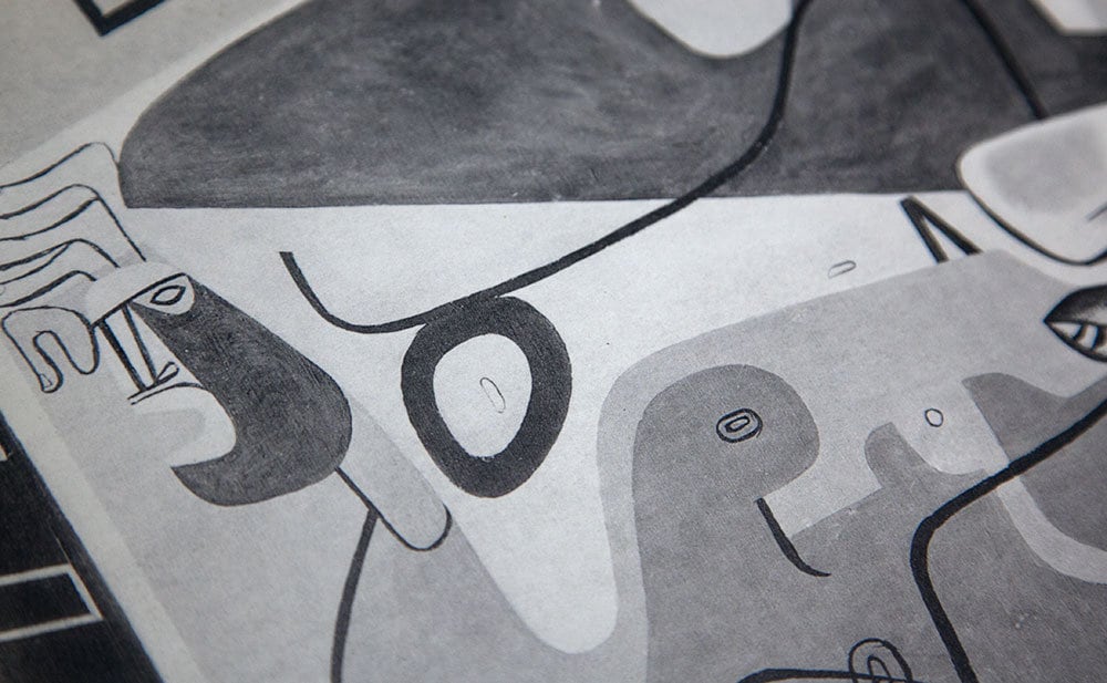 Le CORBUSIER Lithograph Limited Edition "Deux Figures..." w/Frame