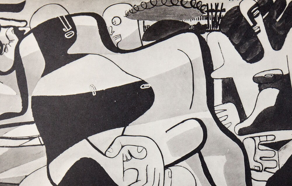 Le CORBUSIER Lithograph "Three Bathers" LTD ed. w/Custom Archive Frame