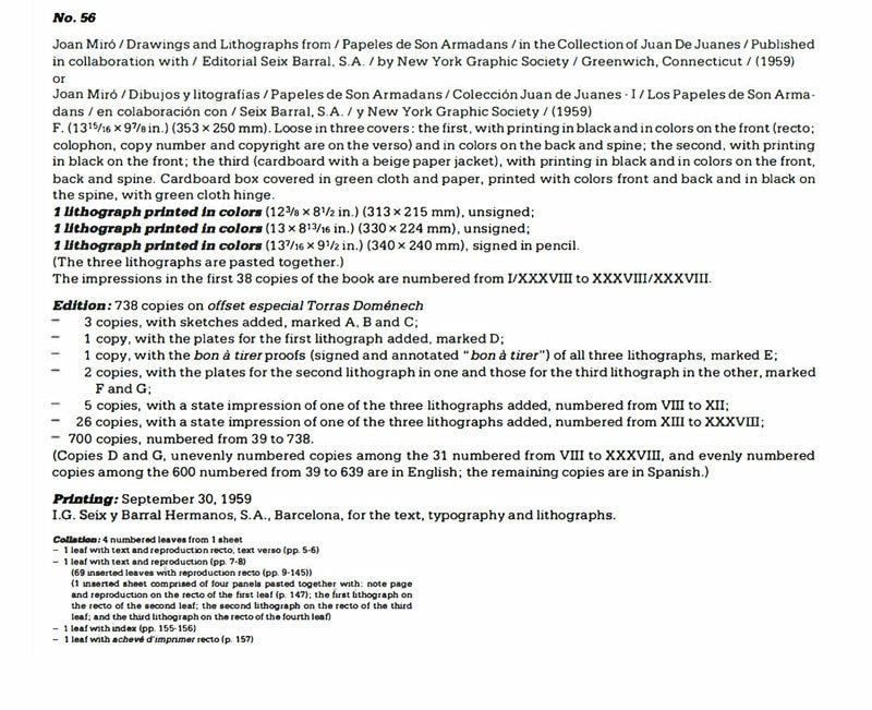 Joan MIRO Original Lithograph SIGNED & Inscribed "...Cela" w/FRAME & Cat.Ref c56