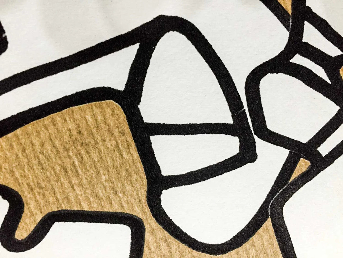 Jean Dubuffet LITHOGRAPH Limited EDITION - Abstract Vacuum Forms w/Frame