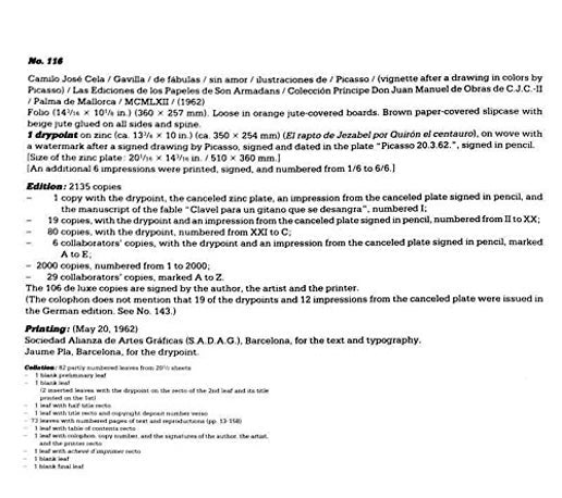 Pablo Picasso Original Lithograph, 1962