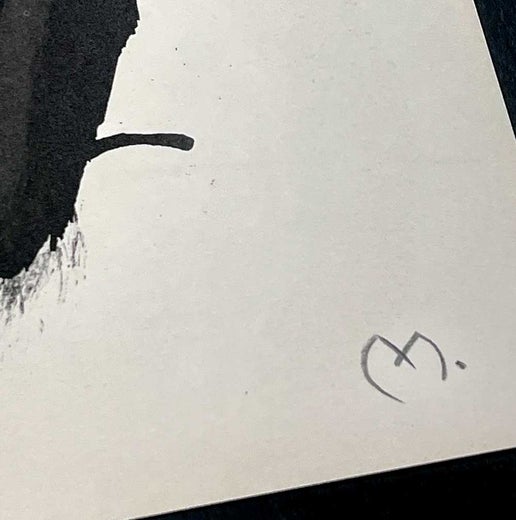 Hand Signed Original Joan Miro Double Lithograph in Color