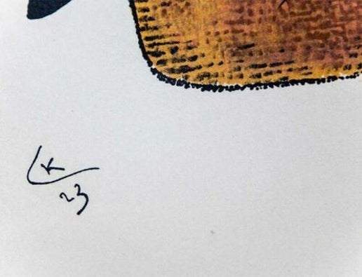 Wassily KANDINSKY Original Lithograph Limited Edition 1957 w/FRAME Included