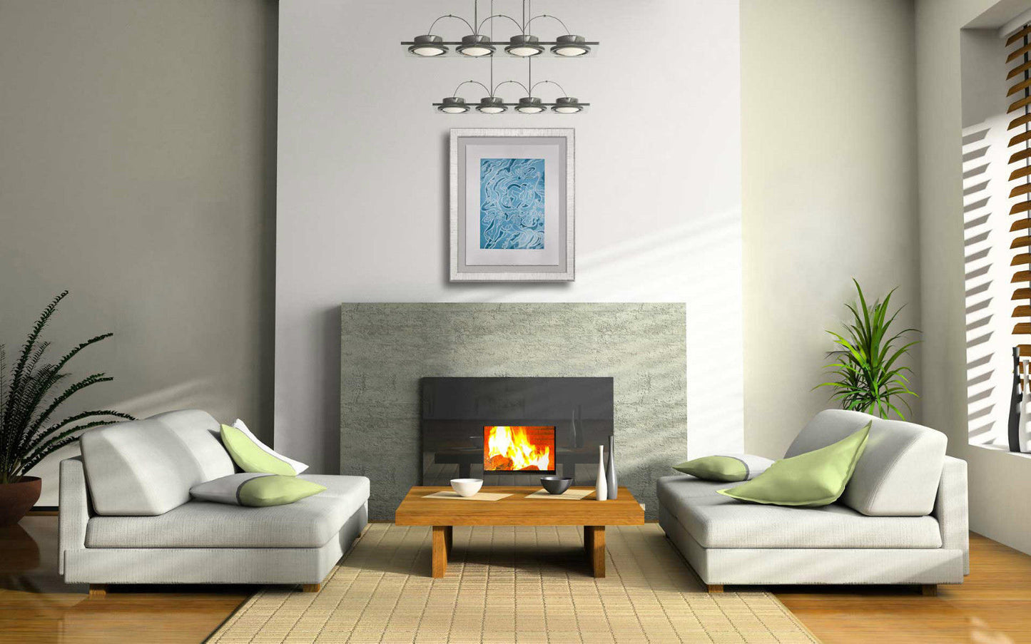 Andre MASSON ETCHING in Aquatint ~Hand SIGN "Sirens"- Ed. No. 89/120 w/Frame