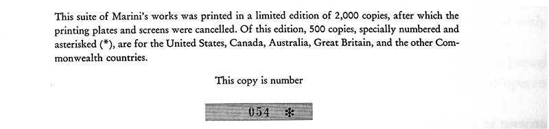 Marino MARINI Lithograph Ltd EDITION "Colored Figures” '53