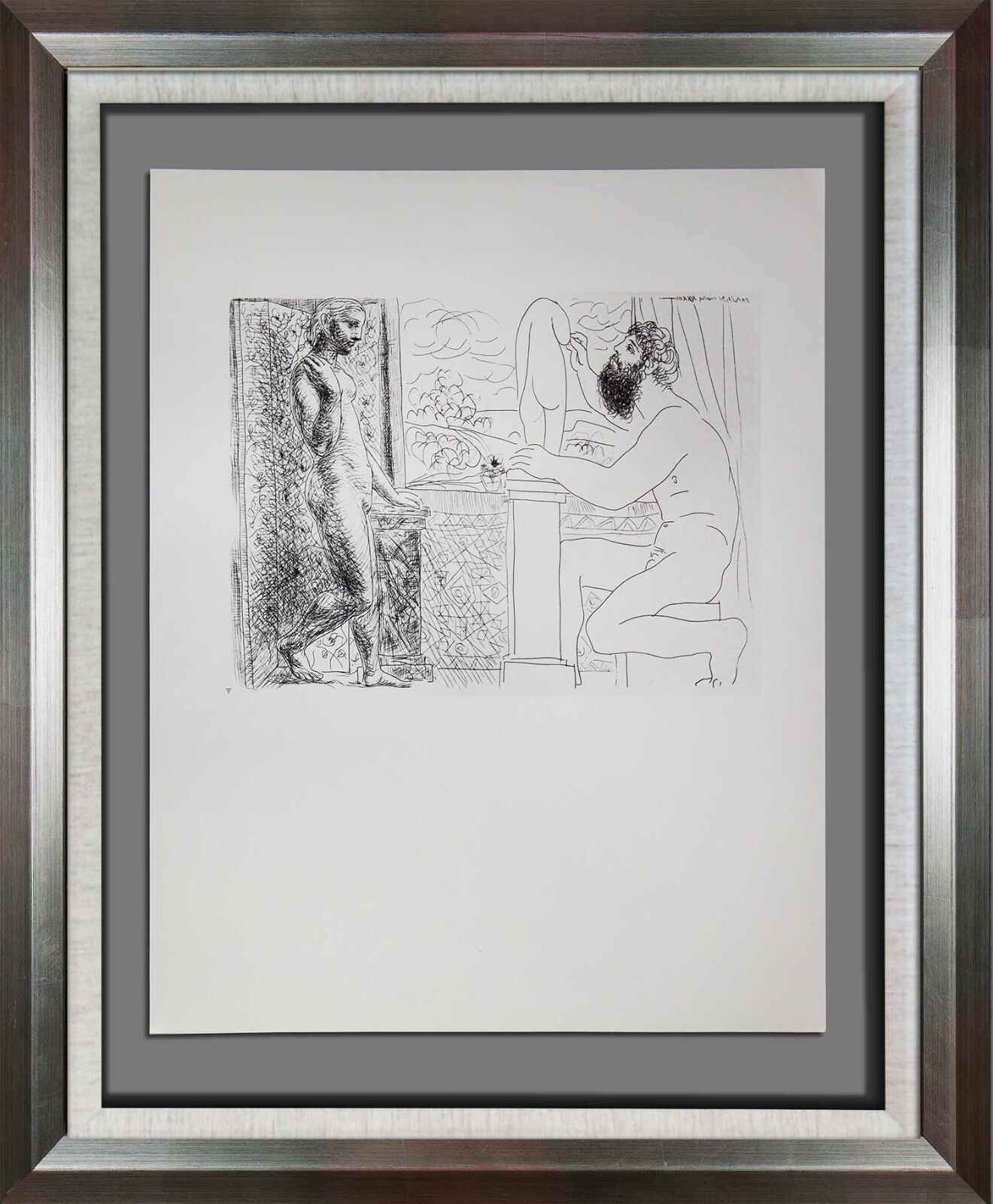 Pablo PICASSO Lithograph LTD ed. "Sculptor Seated by Window.." ~ Sign ++FRAMING