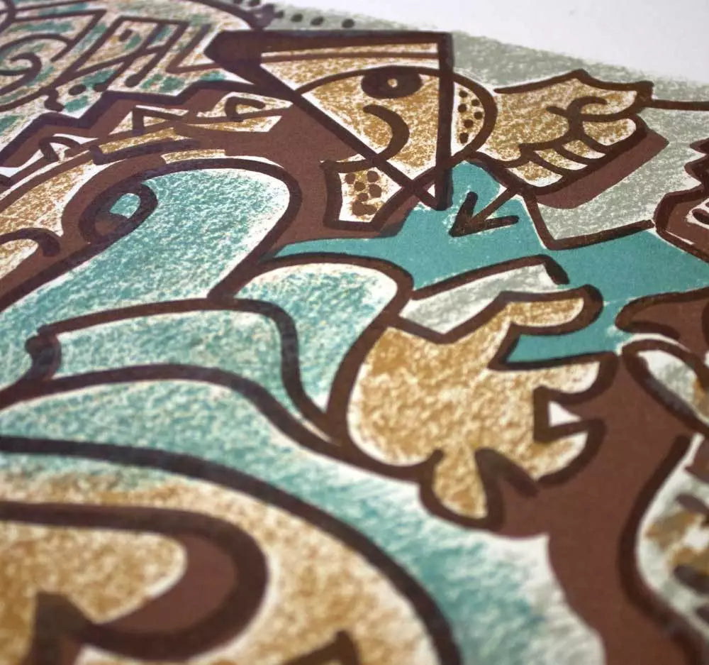 Andre MASSON Lithograph LIMITED Ed. 55/100 ARCHES "L'Architecte" w/Cat. Ref. C97