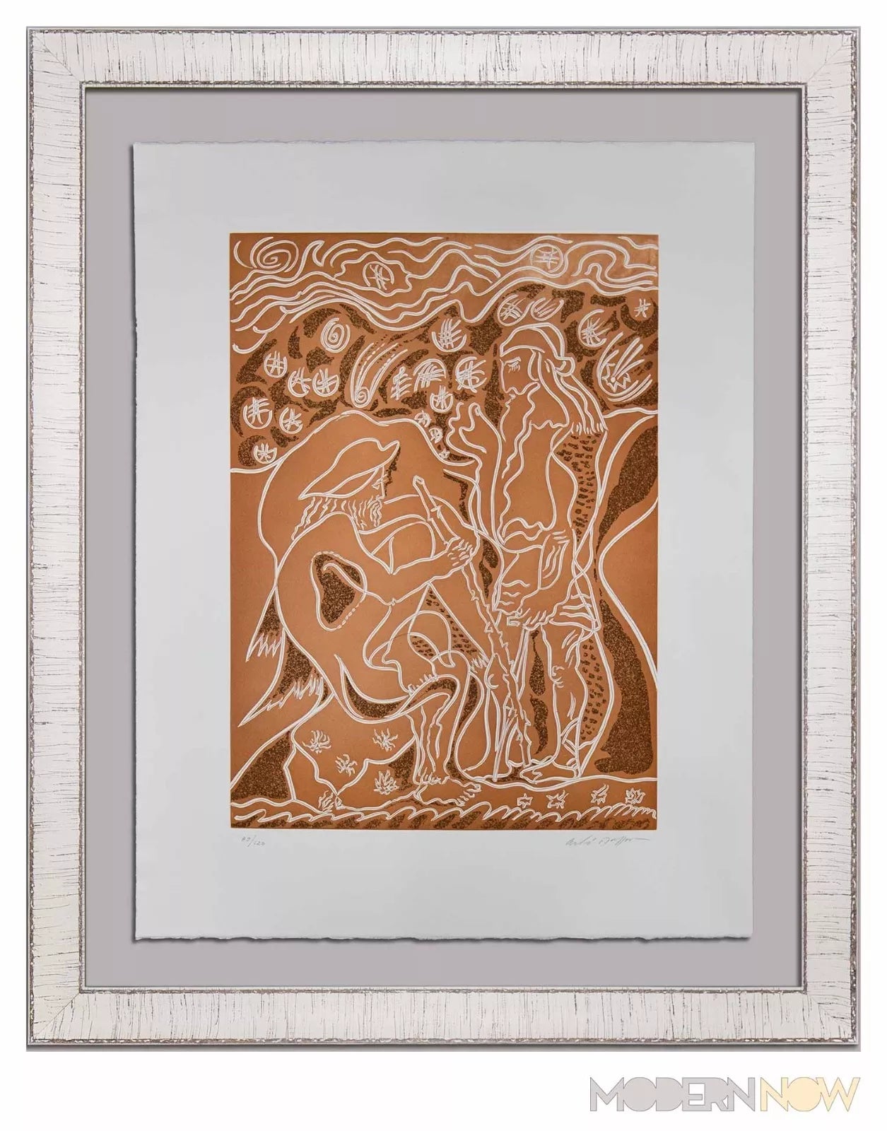 Andre MASSON ETCHING Aquatint ~HAND SIGNED -Ltd EDITION 89/120 +++Custom FRAMING