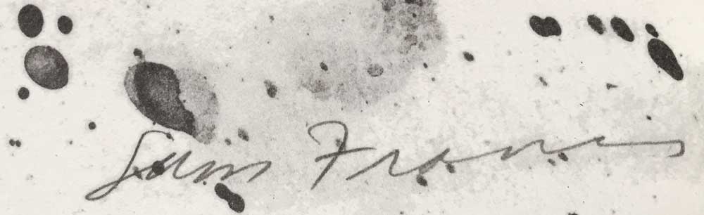 Sam Francis Lithograph Hand Signed, 1974