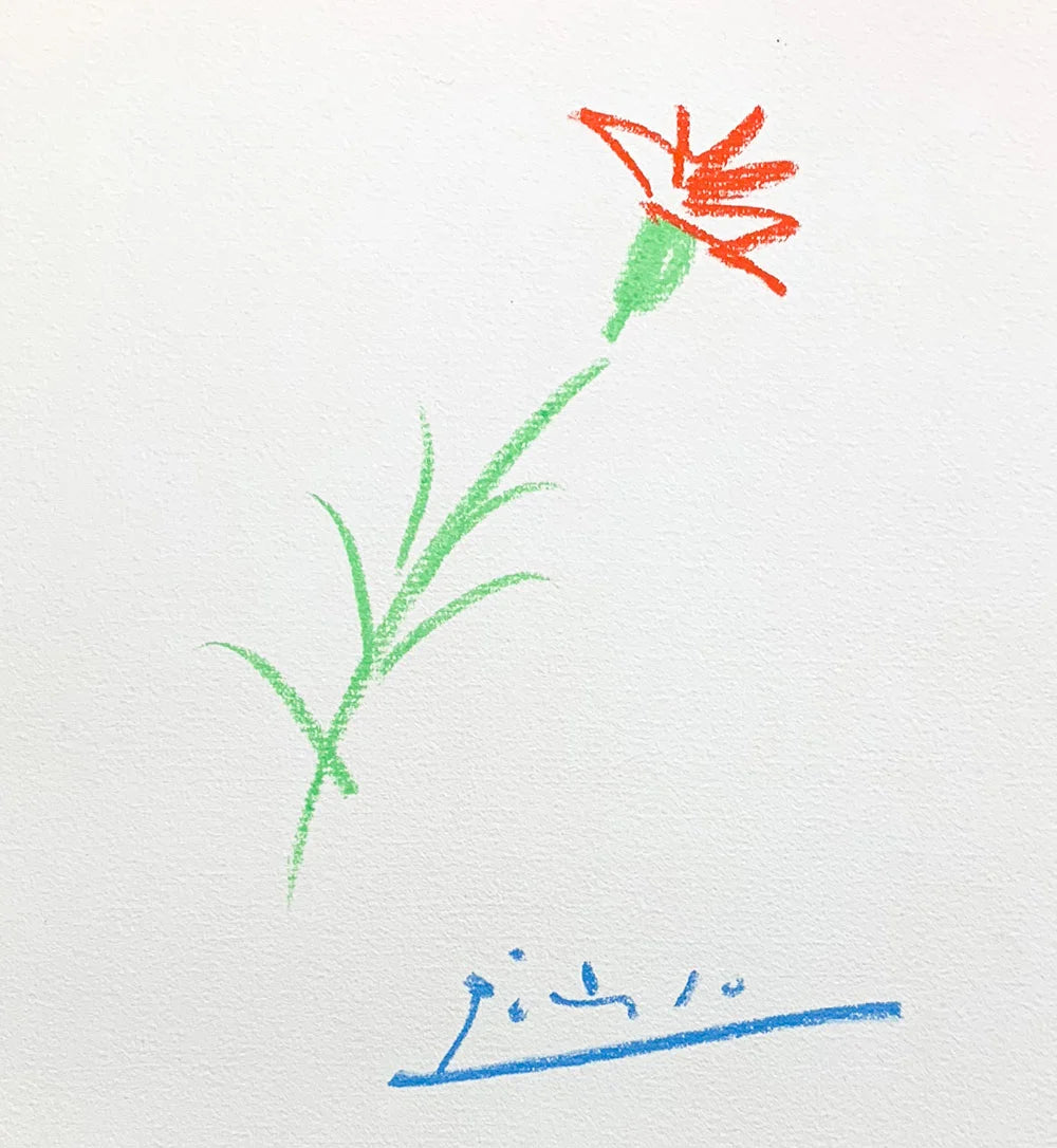 Pablo Picasso Lithograph "Carnation..." Ltd. Ed.