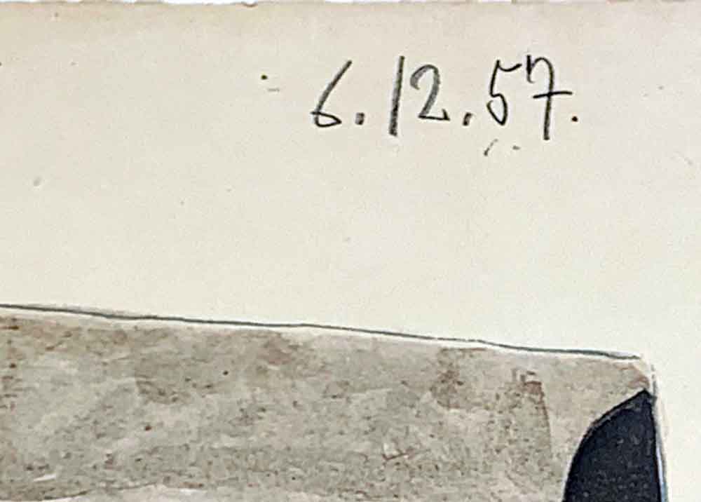 Pablo PICASSO Lithograph DATED LTD -Preparatory Study UNESCO