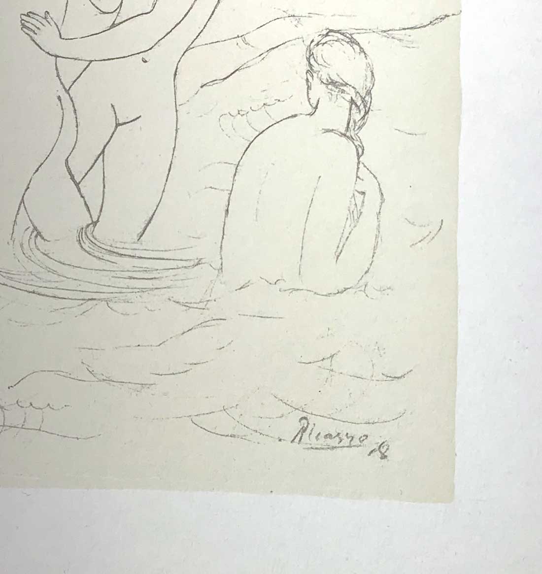 Pablo Picasso Lithograph "Bathers" Limited Edition Rare - *Sign w/Frame included