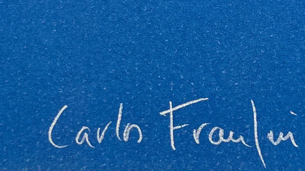 Valerio ADAMI ORIGINAL Lithograph HAND Signed Ltd. Edition 45/145 Vélin d'Arches