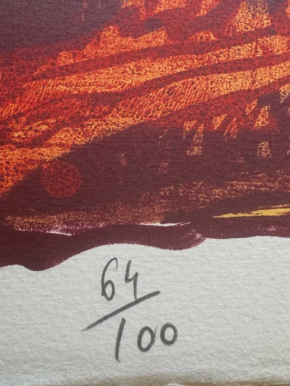 Pierre Alechinsky Original Lithograph HAND Signed & No. "Great Flying Objects"