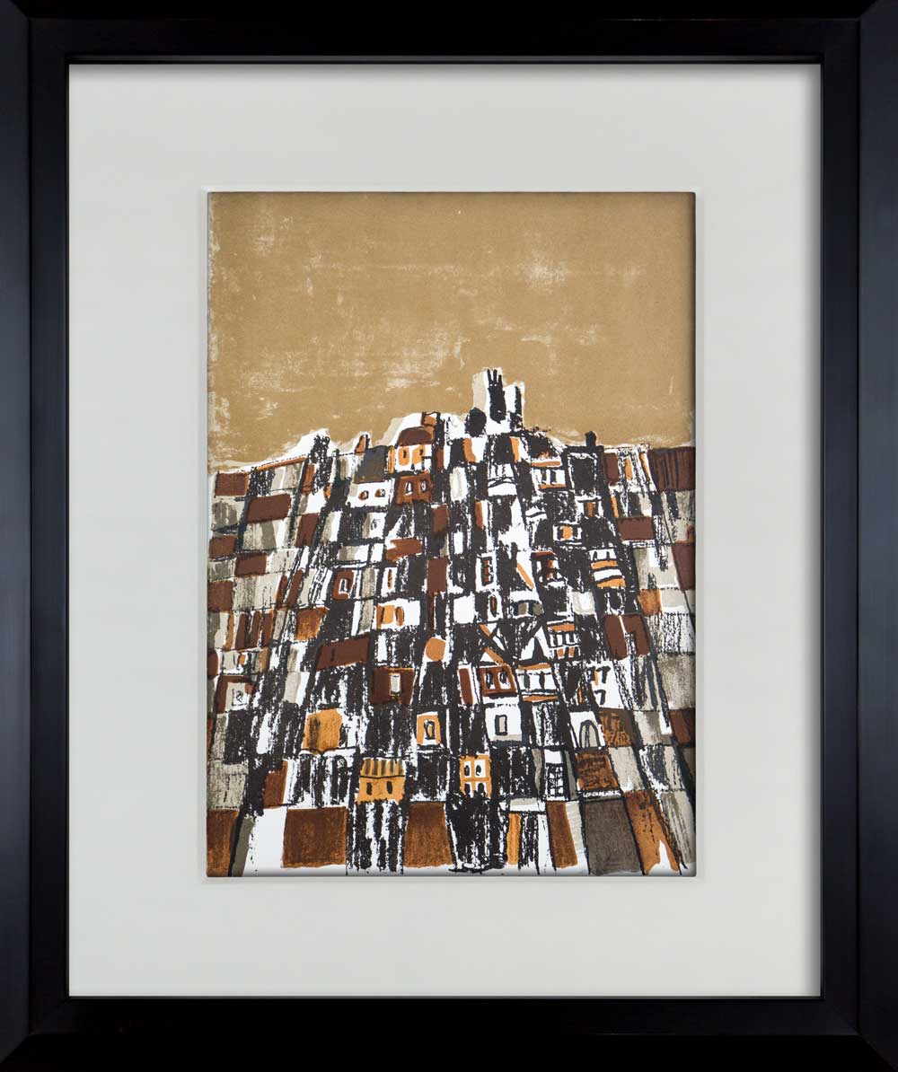 Vieira Da SILVA Original Lithograph 1966 w/Frame Included