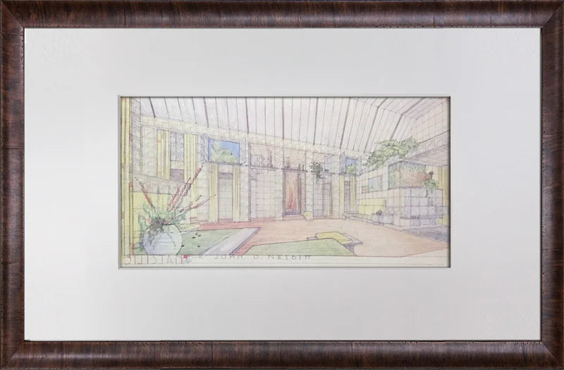 3pc Set Frank Lloyd Wright Charles Ennis House