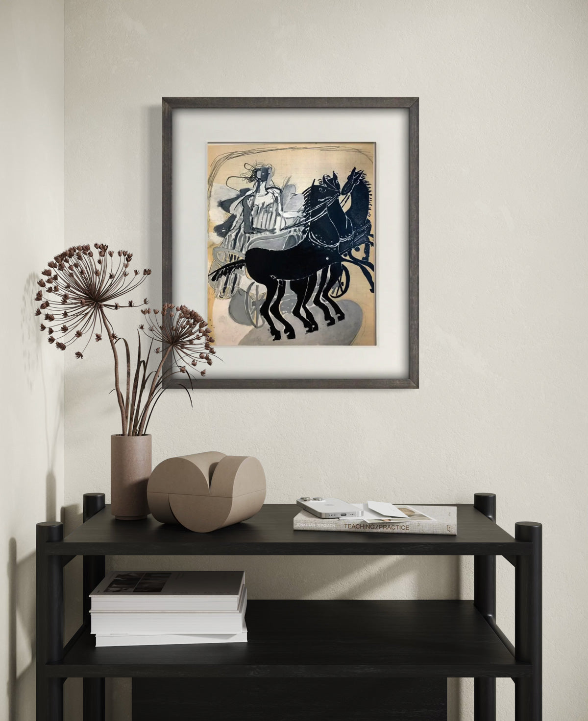 Georges Braque 1955 Limited Edition Lithograph Mourlot Press Custom Framed