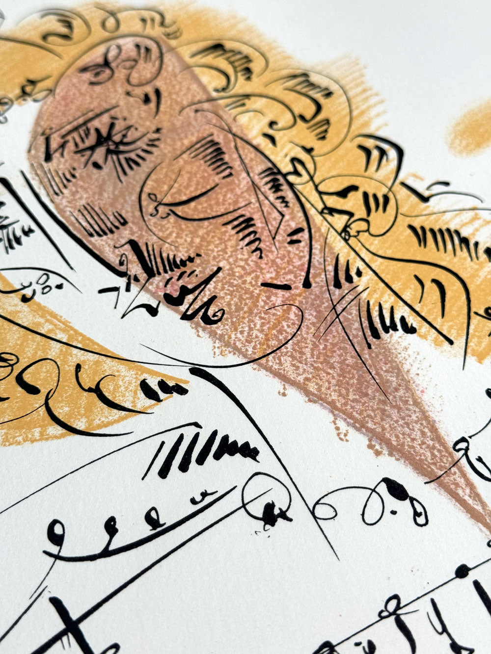 Andre MASSON Lithograph HAND #’ed & SIGNED on Arches ORIGINAL w/Archival FRAMING