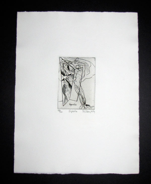 Stanley HAYTER Etching Hand SIGNED Ltd. Edition 100 w/Archival FRAME