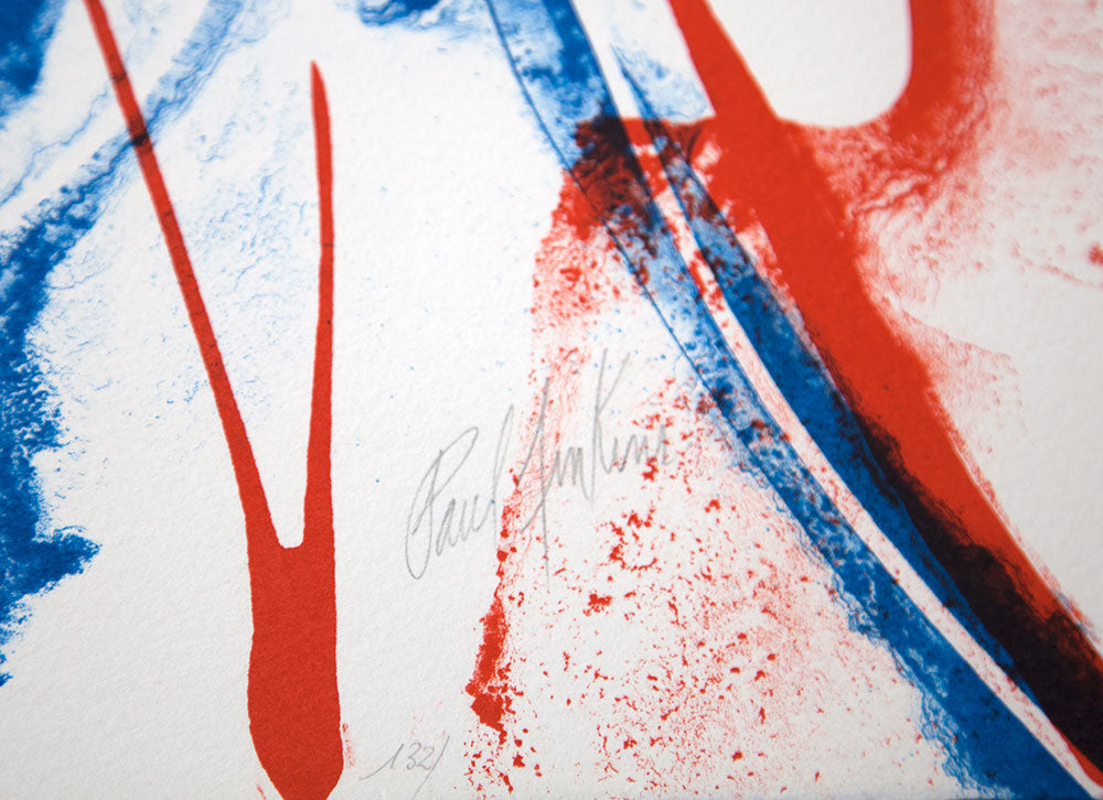 Paul JENKINS Lithograph Original - Hand SIGNED- Lt. Ed. 259 w/Frame