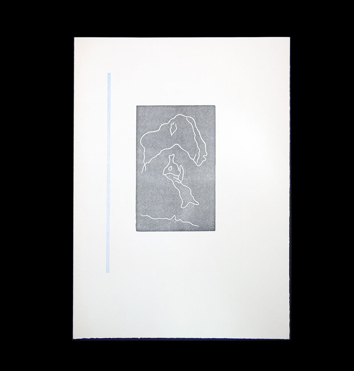 Jean ARP woodcut ENGRAVING “Multiple Woman VII" Limited Ed. on RIVES w/Frame