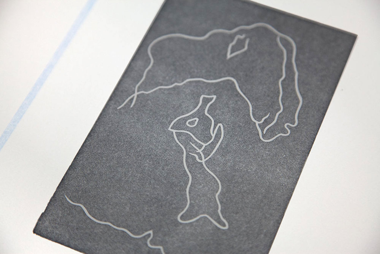 Jean ARP woodcut ENGRAVING “Multiple Woman VII" Limited Ed. on RIVES w/Frame