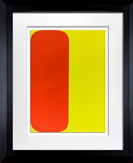 Ellsworth KELLY Lithograph ORIGINAL Red/Yellow 1964 LIMITED Ed. w/Custom Frame