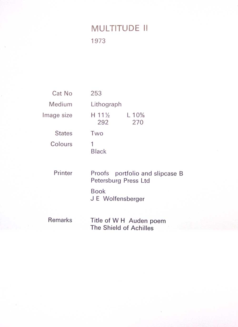 Henry MOORE ORIGINAL Lithograph Ltd. Ed."Multitude II" w/CUSTOM Archival FRAME