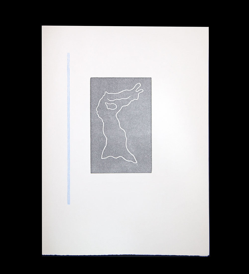 Jean ARP woodcut ENGRAVING “Multiple Woman V" Limited Ed. on RIVES w/Frame