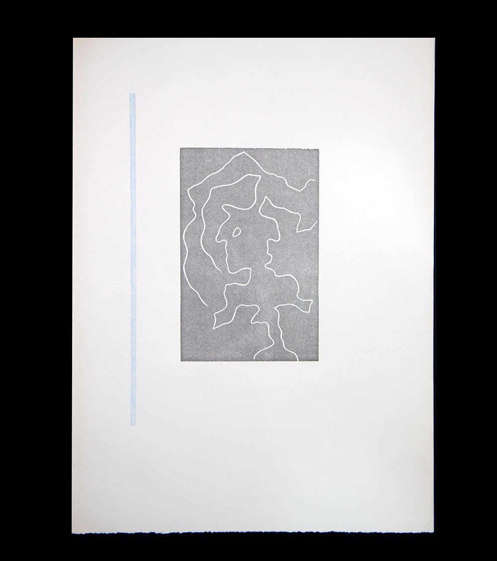 Jean ARP woodcut ENGRAVING “Multiple Woman VI" Limited Ed. on RIVES w/Frame