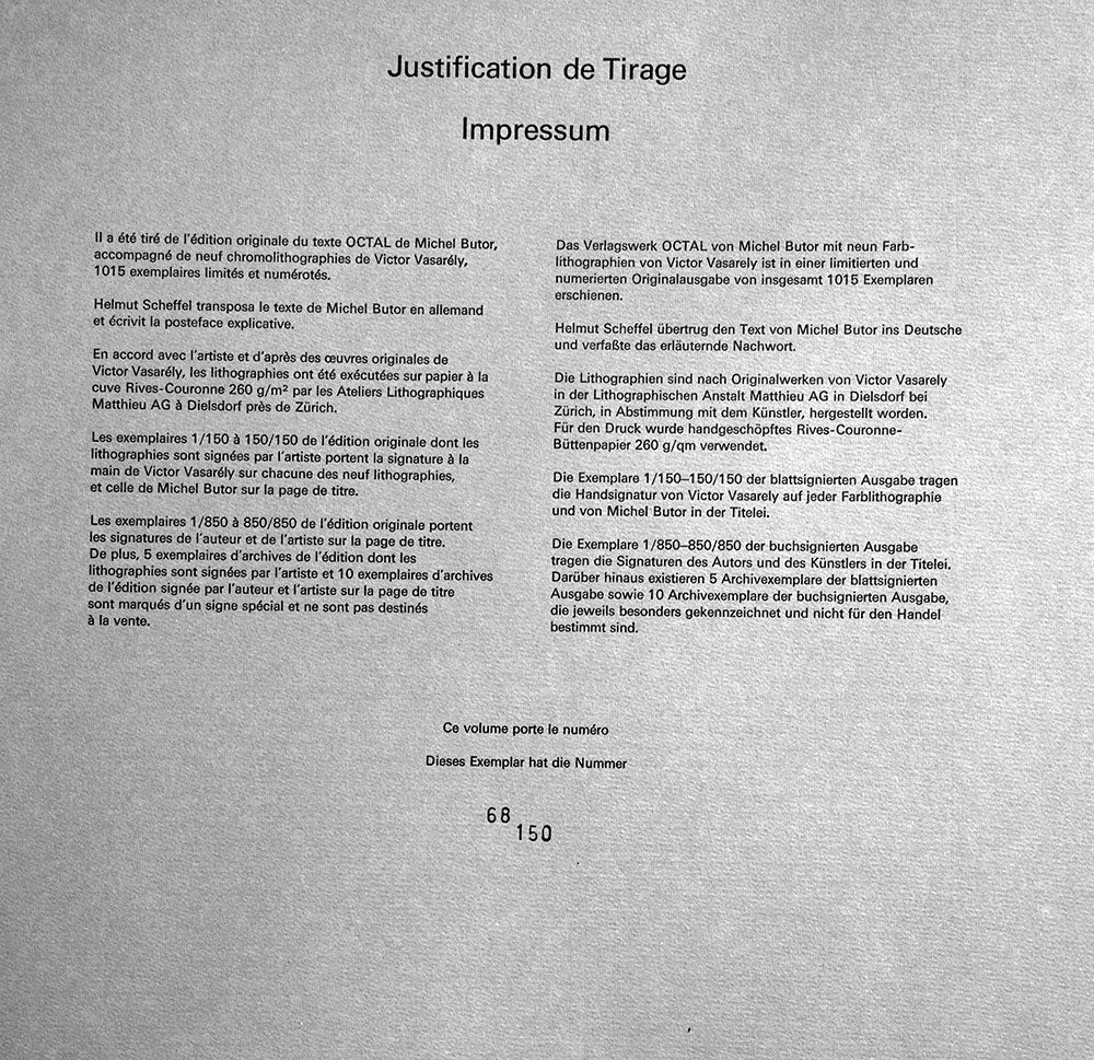 Victor VASARELY Original LITHOGRAPH Limited Edition w/Custom Frame