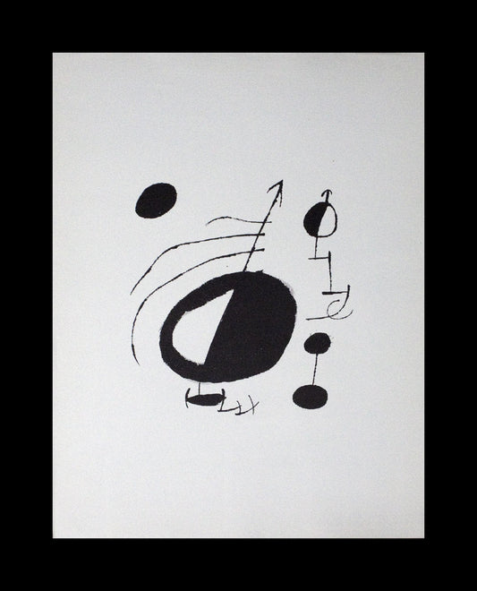 Joan MIRO Original LTD n°188 Lithograph Watermark Guarro 38x49cm