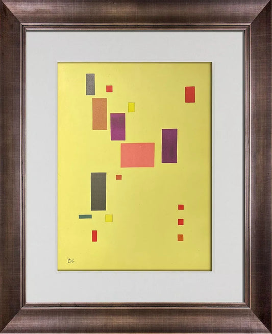 Wassily KANDINSKY Lithograph Limited Edition w/FRAME Included