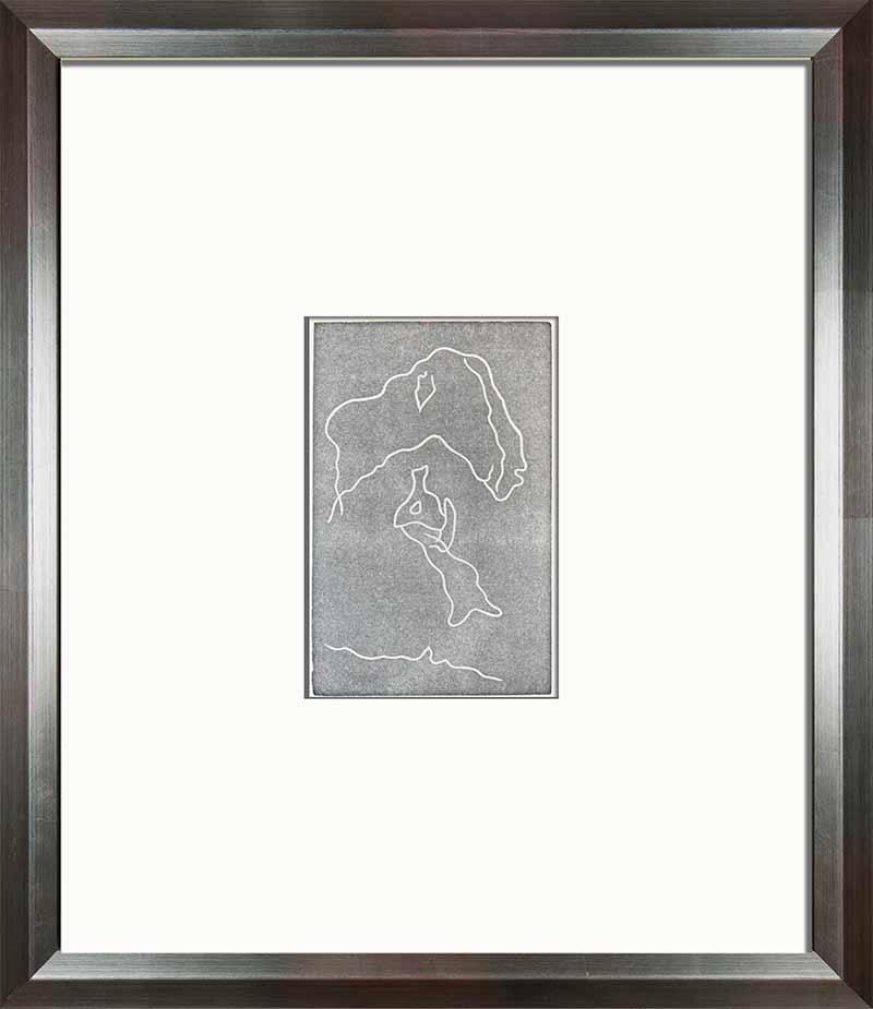 Jean ARP woodcut ENGRAVING “Multiple Woman VII" Limited Ed. on RIVES w/Frame